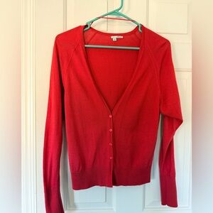 Halogen Vibrant Red Women's Cardigan